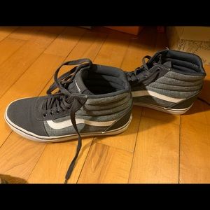 Gray high top vans